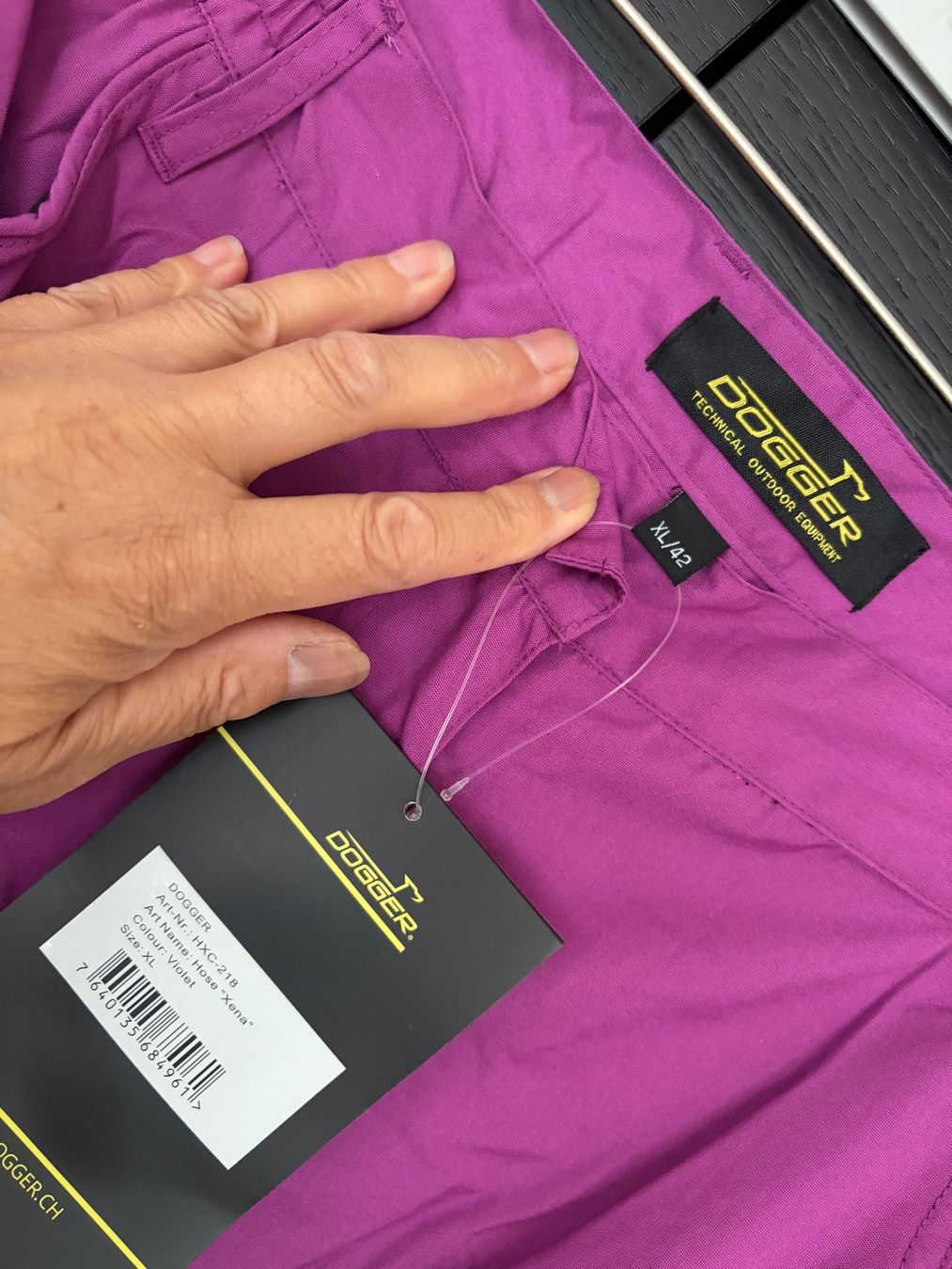 Dogger Pantalons: Dogger Xena Hose violett-schwarz – Neuf avec emballage d'origine à Meilen par Sura18 7