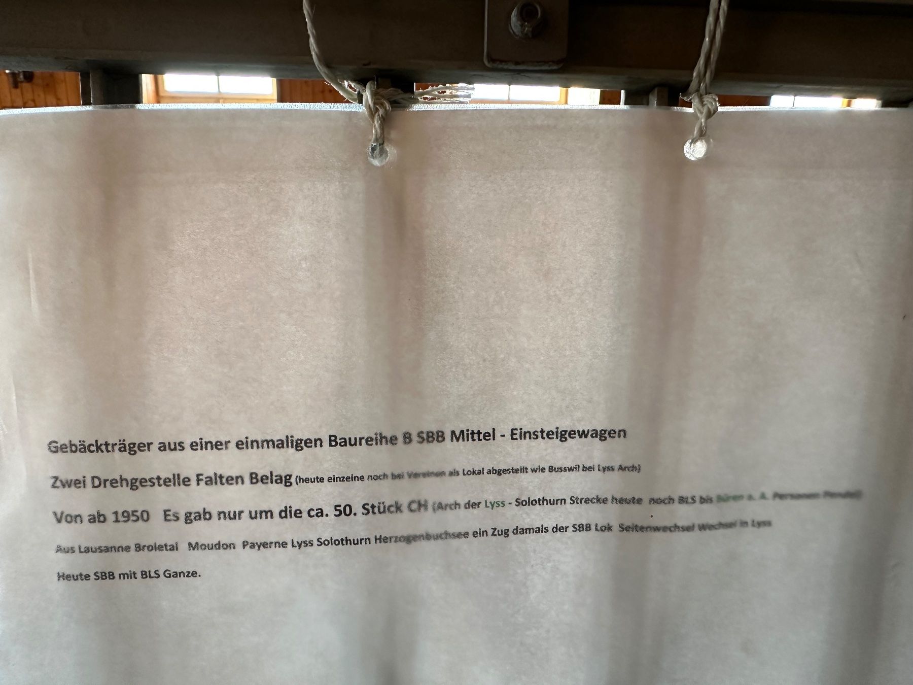 Accessori per altri veicoli: Gepäckträger SBB Baureihe B Mittel- Einstiegwagen – Usato da Brügg BE venduto da TSP02 2