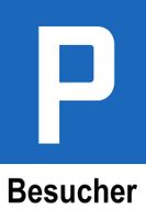 Blechschild Besucher Parkplatz 45 x 30 cm Auto Wohnung Haus