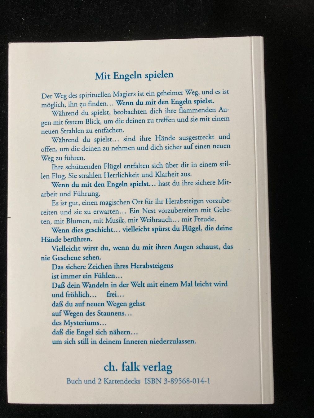 Bücher: Mit Engeln spielen -  Karten legen – Gebraucht aus Zürich von Chaeffeler 4