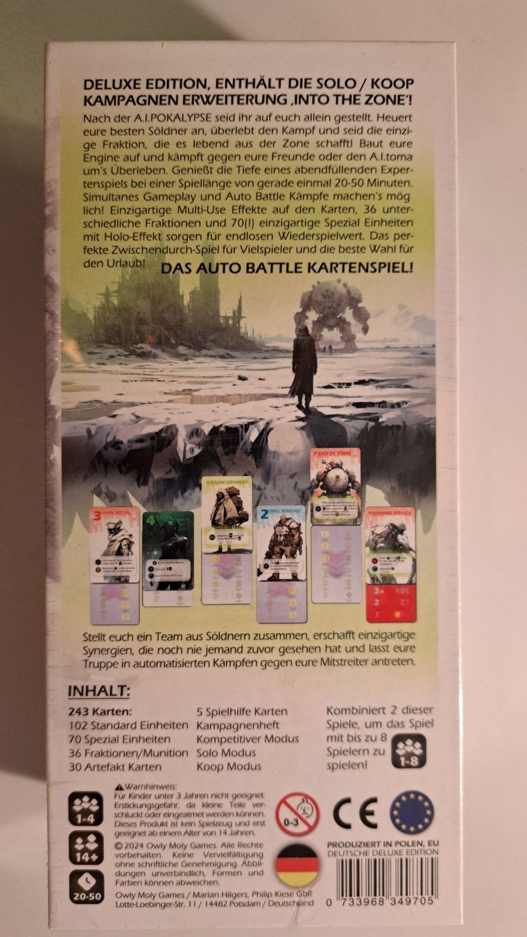 Giochi: A.I.POKALYPSE - Auto Battle Kartenspiel – Nuovo (secondo la descrizione) da Stans venduto da bergsicht42 1