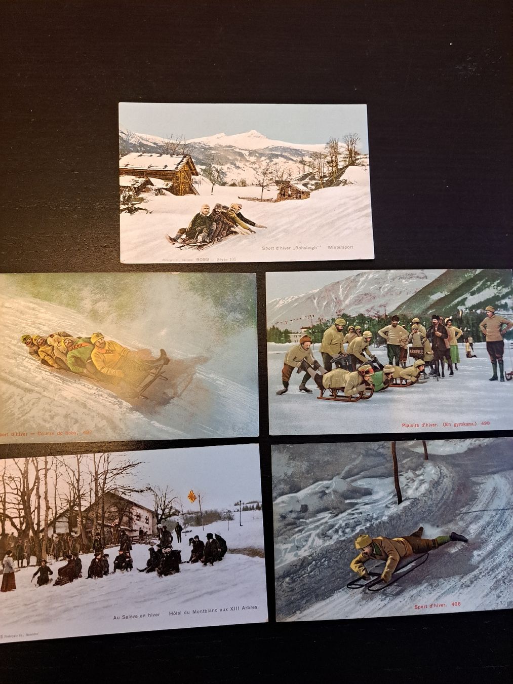 Cartoline postali: Ansichtskarten Wintersport 5 Stück – Nuovo (secondo la descrizione) da Riehen venduto da Appia48