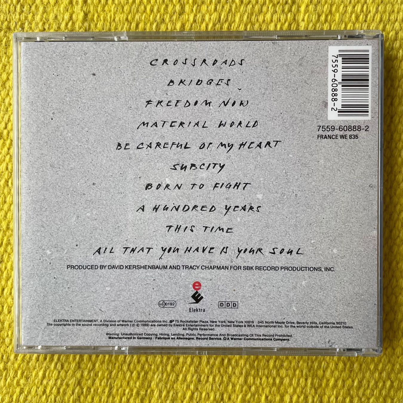 CD: TRACY CHAPMAN-CROSSROADS – Usato da Rorschacherberg venduto da CD-Roli 1