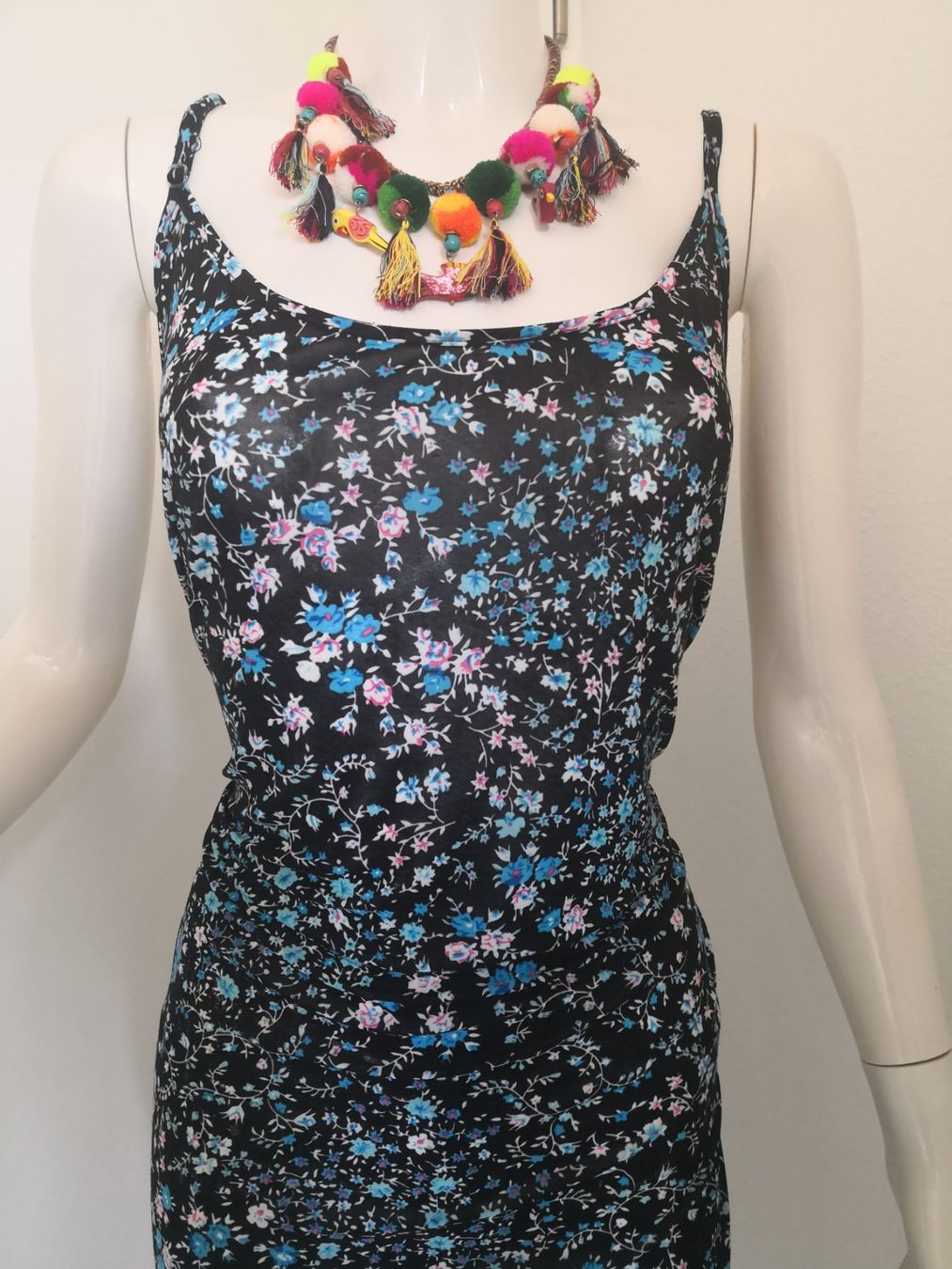Vestiti: 🤩BOHO-CHIC KLEID SCHWARZ MIT BLUMENMUSTER – Usato da Olten venduto da Naja-Twins-Twins 8