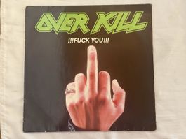 Overkill !!!Fuck You!!! Vinyl Record 1987 Atlantic Records 7