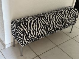 wunderschöne Zebra Sitzbank