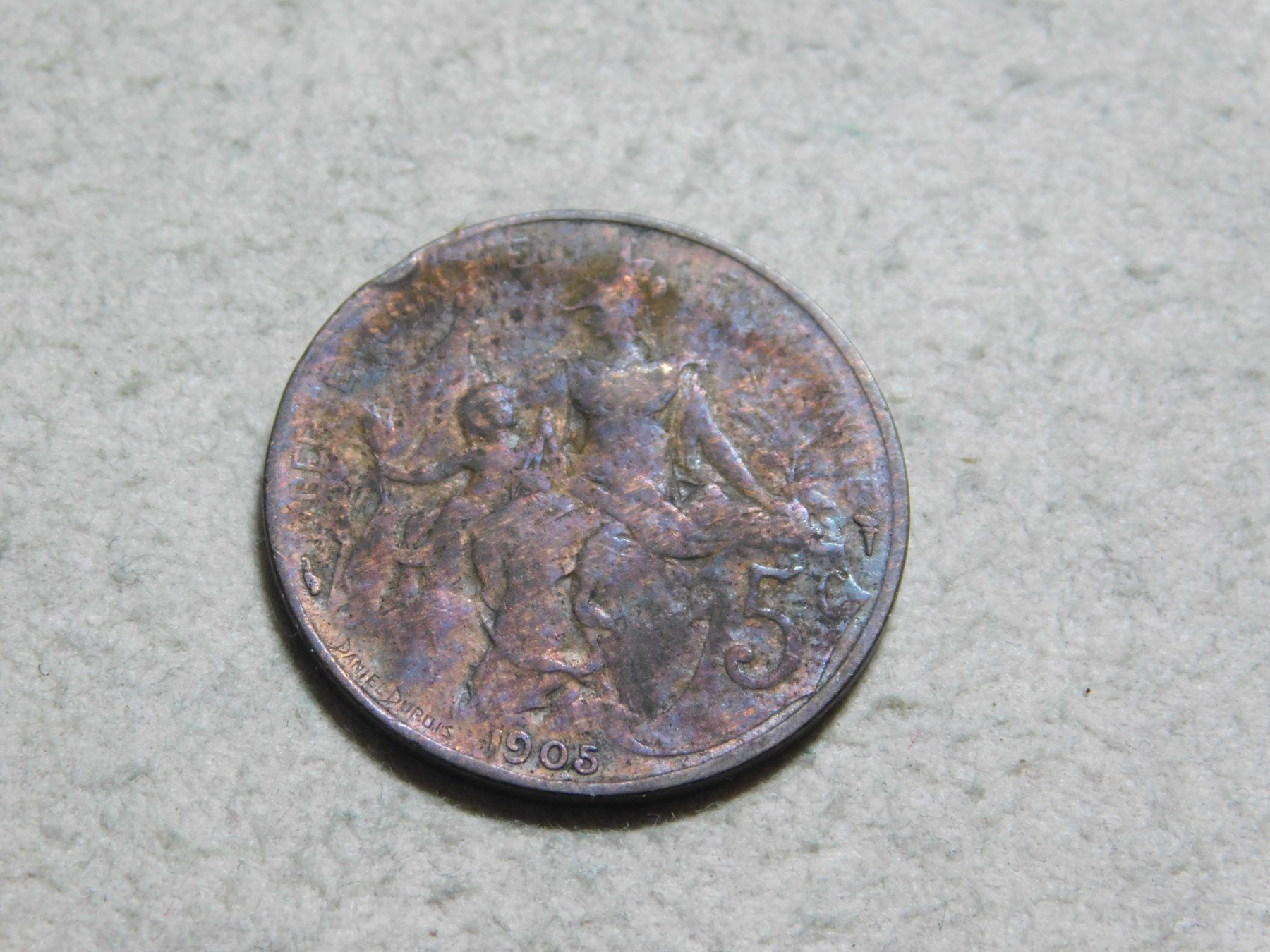 Tutti le monete: 5 Centimes 1905, Frankreich, sehr schön – Nuovo (secondo la descrizione) da Solothurn venduto da Mi-cardo 2