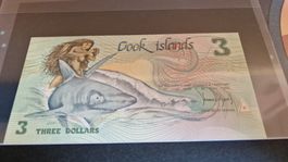 Cook Islands 3 Dollar Schein AAK 007827