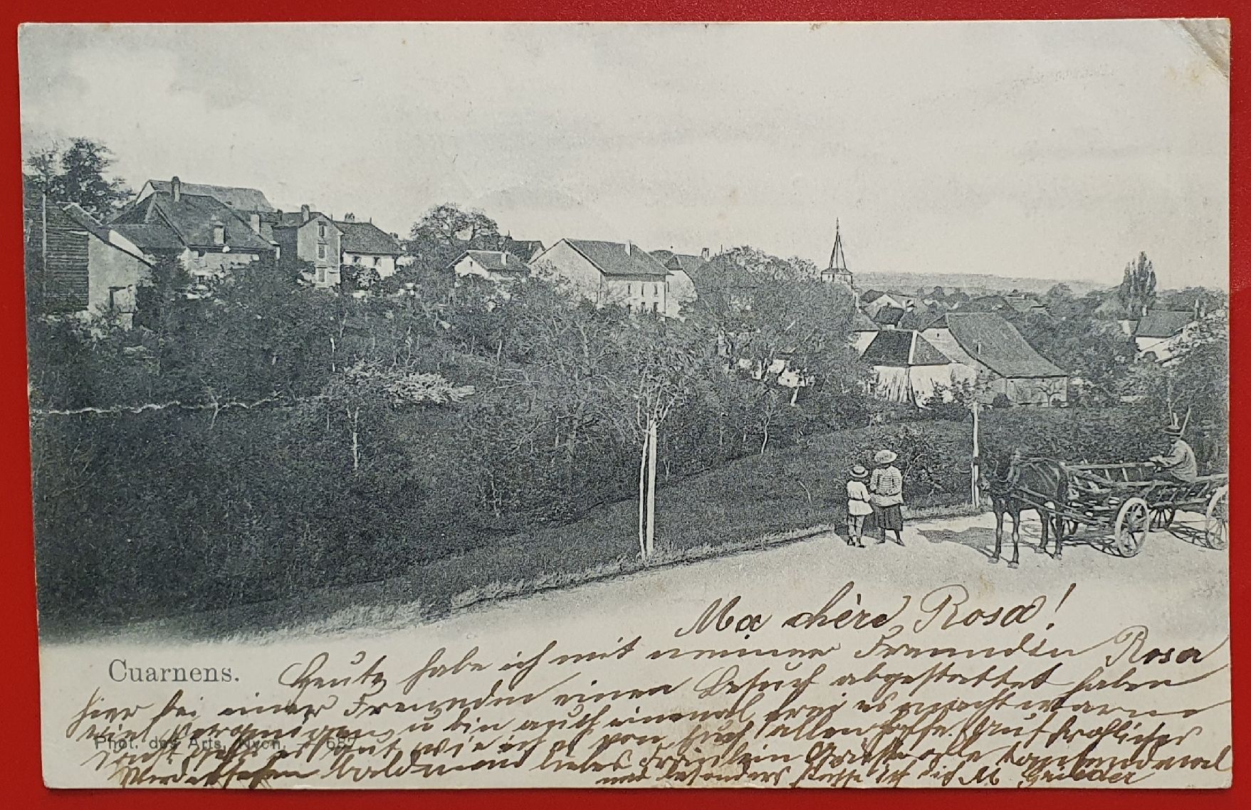 Cartoline postali: Cuarnens 1902 – Usato da Kreuzlingen venduto da Rschweiz1