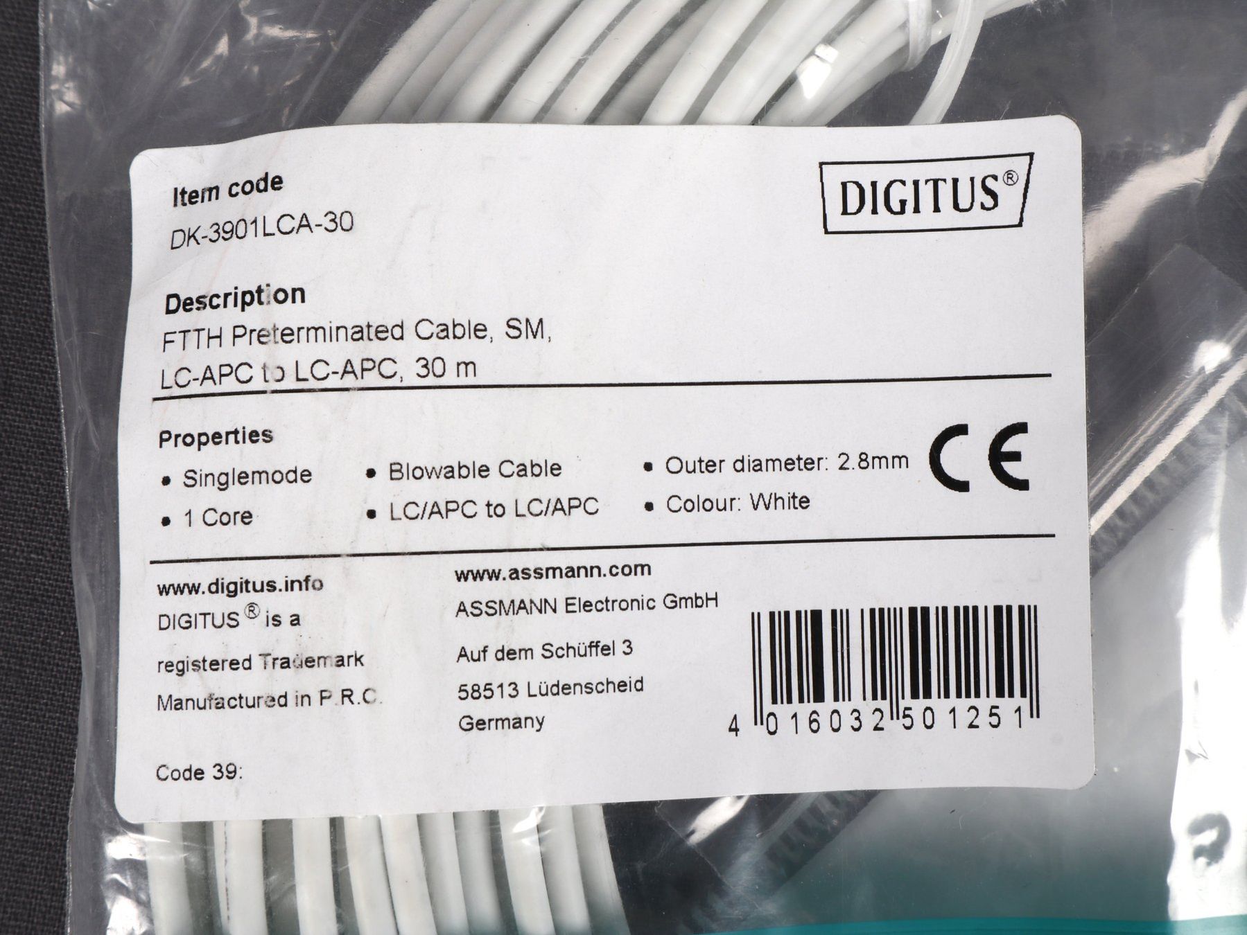 Câbles: FTTH Preterminated CableSM 30 Meter – Neuf (Voir description) à Steinen par Restwert_Steinen 3