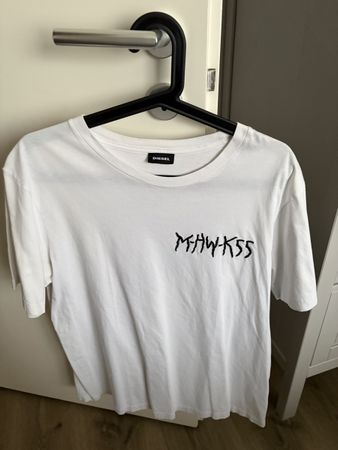 Diesel T-Shirt, cooler Panther Print, Grösse M