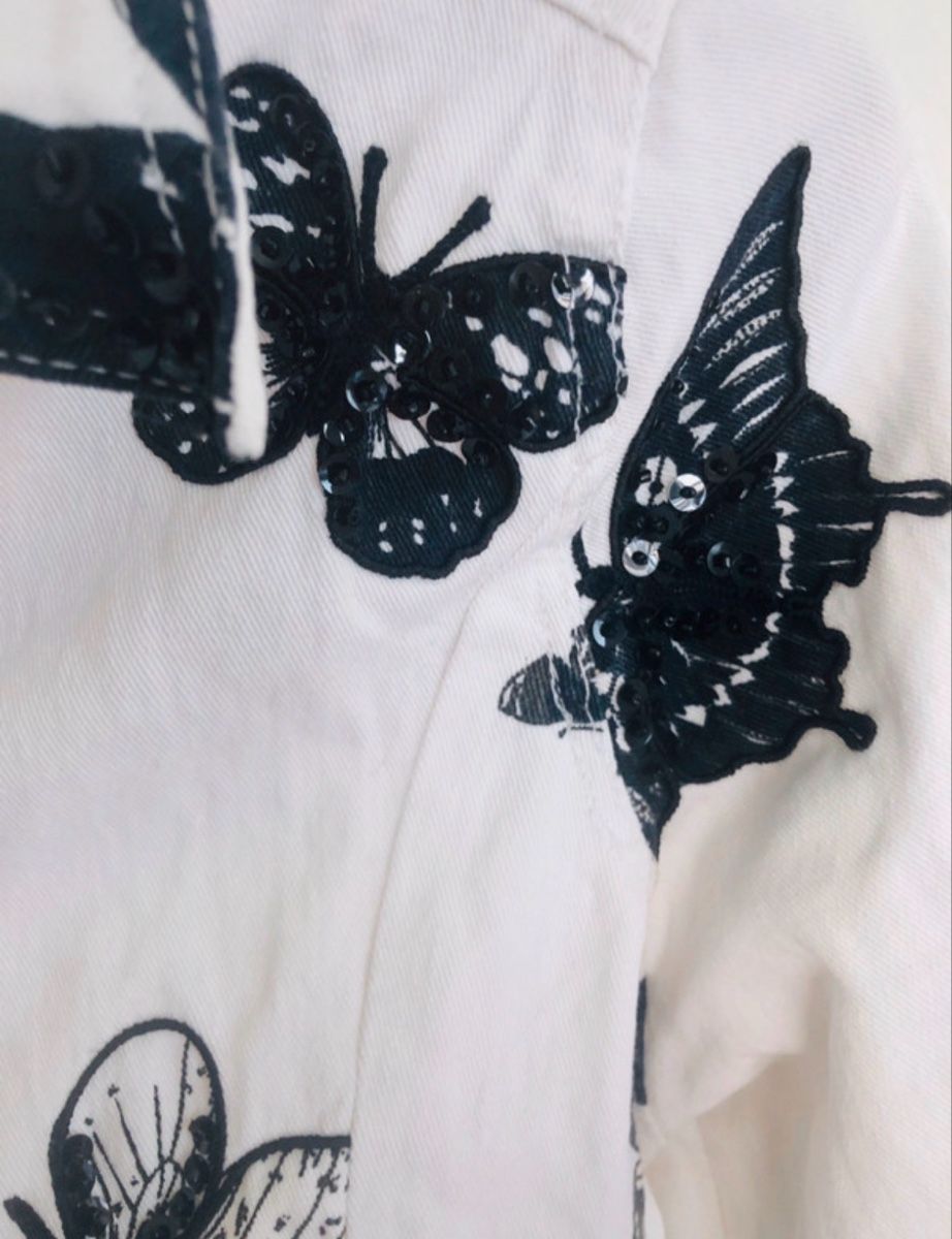 Giacche: White Butterfly Jacket - Sequins - Size M - TJ Collection – Nuovo (secondo la descrizione) da Kloten venduto da jan_xn8f 1