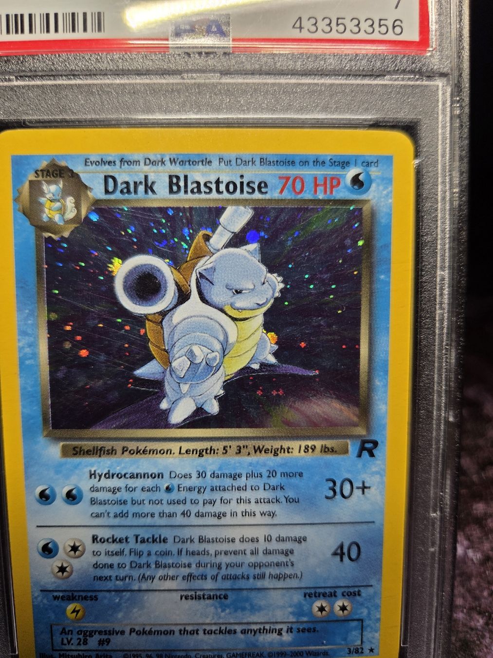 Pokémon Carte collezionabili: 2000 POKEMON ROCKET 3 DARK BLASTOISE-HOLO PSA 7 – Usato da Lauerz venduto da gp9_zt9k 3