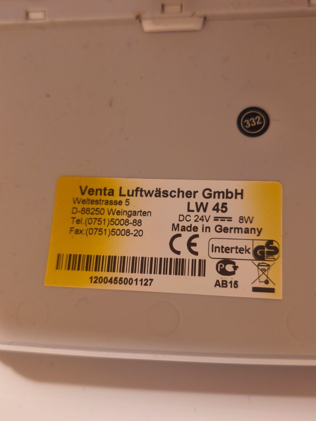 Venta Luftbefeuchter: Venta LW45 Luftwäscher / Luftbefeuchter – Gebraucht aus Beringen von chams207 5