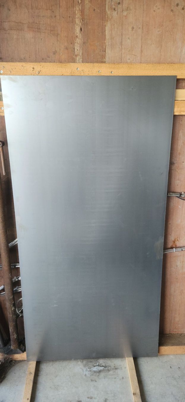 Servierplatten: Stahlblech Stahlplatte 2 mm 1x2meter – Neu (gemäss Beschreibung) aus Nottwil von TB28 3