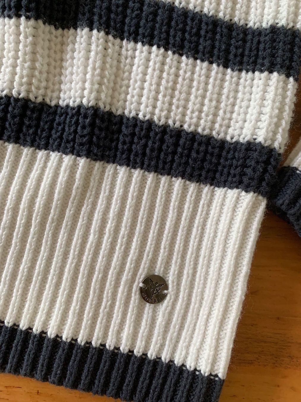 Monari Maglioni & Felpe: Monari edel Strickpullover Streifen, Rollkragen 34 Oversize – Nuovo (secondo la descrizione) da Meiringen venduto da littlered-ridinghood 2