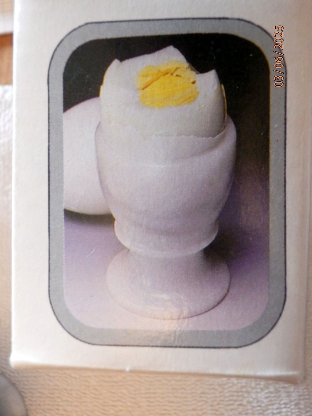 Sonstiges Geschirr: 4 Eierbecher, Marmor, original Verpackung, Ø 6.3cm, 4.8cm H – Neu und originalverpackt aus Ueberstorf von dinbau 5