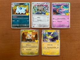Pokemon Karten Set Holo 30 Jahre (Versand gratis)