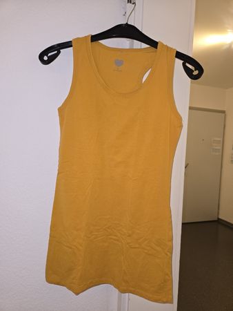 DamenTop 3× Senfgelb/Rot/Weiss
