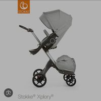 Poussette Stokke Xplory gris clair d'occasion