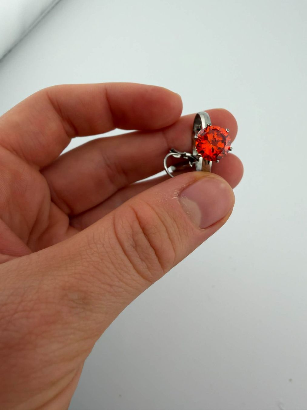 Autres bijoux: Roter Schmuck-Set: Ring und Ohrringe🌸 – D'occasion à Riehen par edu_92w7 5