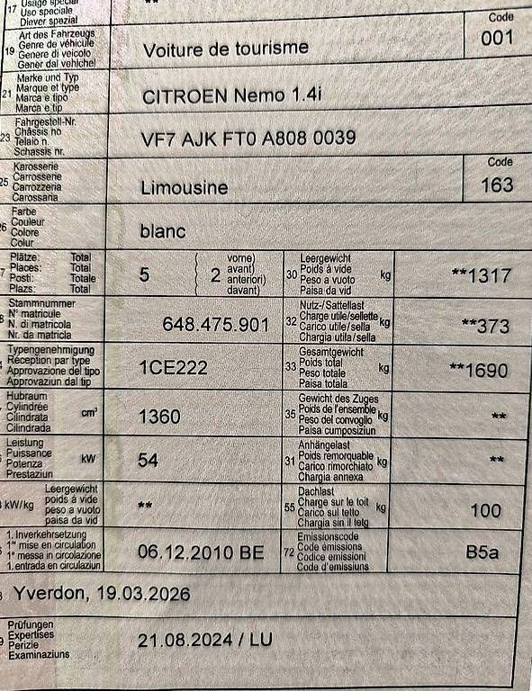 Autos: Superbe Citroën Nemo 
 – D'occasion à Vallamand par das_9r5d 9