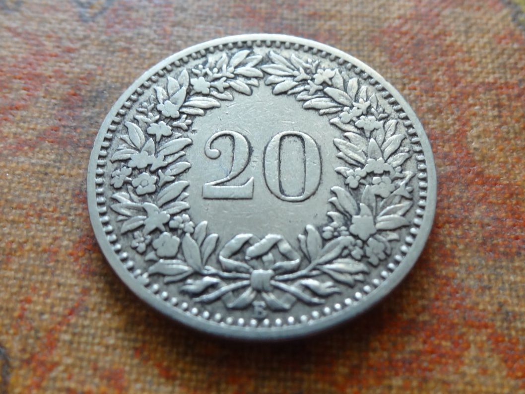 Tutti le monete: 20 Rp. 1898 – Usato da Romanel-sur-Lausanne venduto da Swift13 1