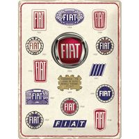 Fiat Logo Hängeschild Blechschild Schild 30x40cm NEU