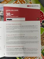 SBB Halbtax-Gutschein – CHF 30 Rabatt