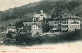 Unterschächen   UR   mit Hôtel KLAUSEN    ca. 1910