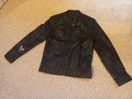 Veste style motard 152 enfant boxeur des rues