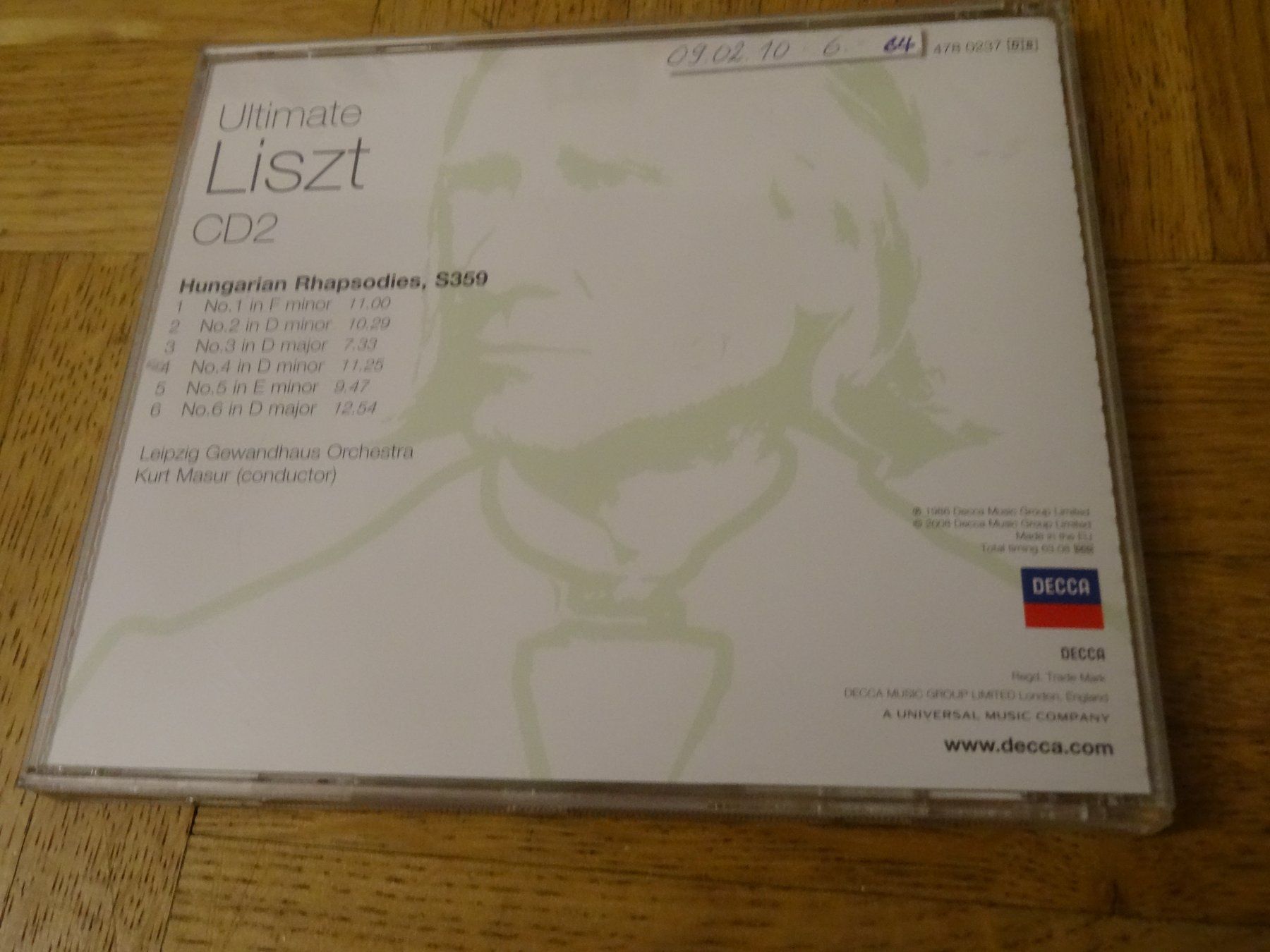 CD: Ultimate Liszt - Hungarian Rhapsodies CD – Usato da Olten venduto da Disc-Ausverkauf 1