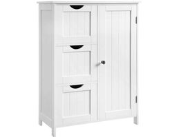 Badezimmerschrank mit 3 Schubladen und Regalebene MIRANO