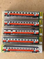 5x Minitrix Personenwagen Swiss Express SBB