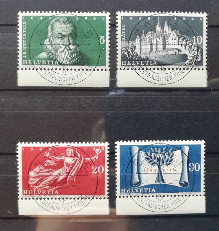 Serie 100 Jahre Schweiz. Bundesstaat 1948, Vollstempel spez. Kaufen