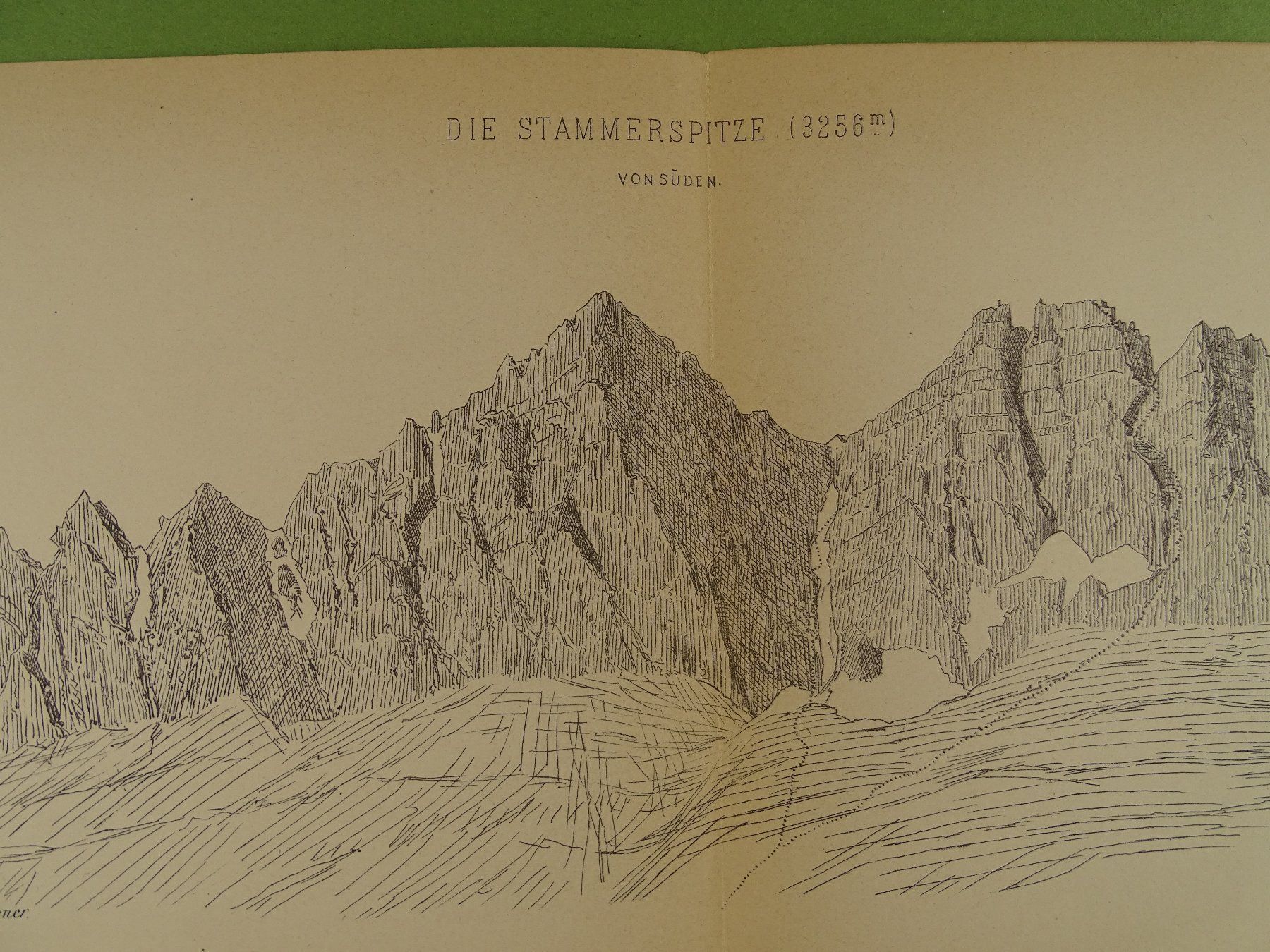 Cartes géographiques & atlas: PANORAMA STAMMERSPITZE, 1885 – D'occasion à Grüningen par Kartensammler 3