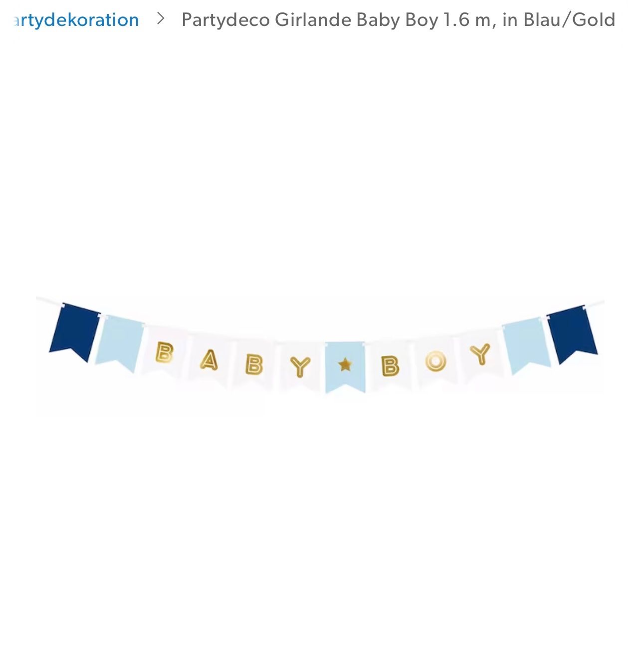 Toutes les décorations: Baby shower Boy Deco blau – D'occasion à Zollikerberg par Huglina 1