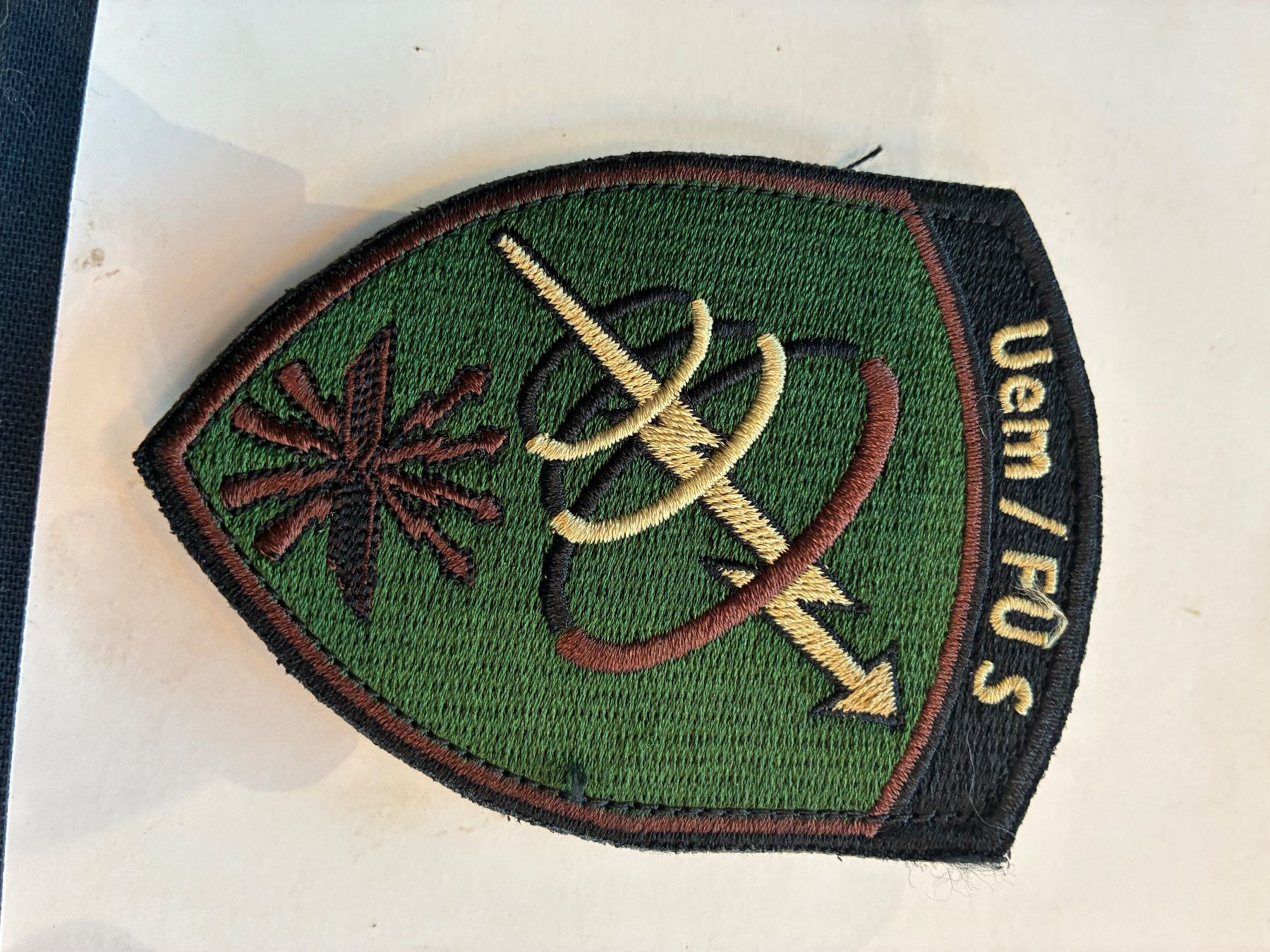 Schweizer Armee Patches: Klett Uem /FU S – Gebraucht aus Oberiberg von stab
