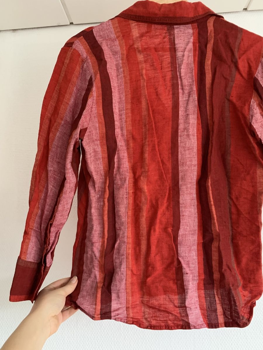 Chemisiers: 100% Leinen Bluse rot designer – Neuf (Voir description) à Neukirch (Egnach) par ginger34 1