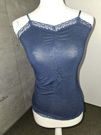 Basic by Chicoree Damen Top marineblau Grösse S