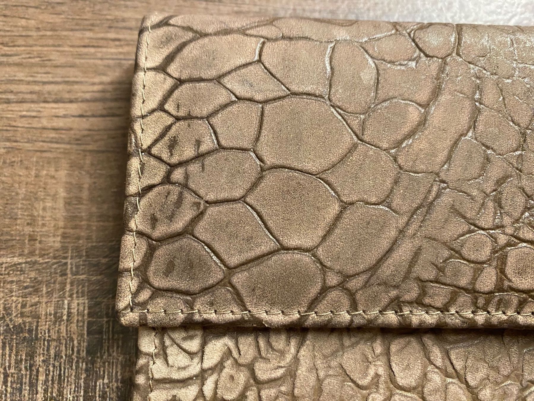 Brieftaschen: Portemonnaie Kroko-Style braun – Gebraucht aus Pratteln von a23_j2gs 3