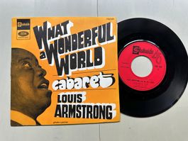LOUIS ARMSTRONG tolle Single Kult What a wonderful world F