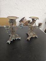 Paar Kerzenständer verziert in Bronze