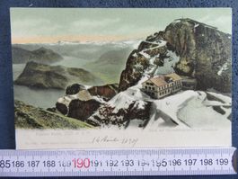 PILATUS KULM HOTEL SCHNEE 1909 AK ONW