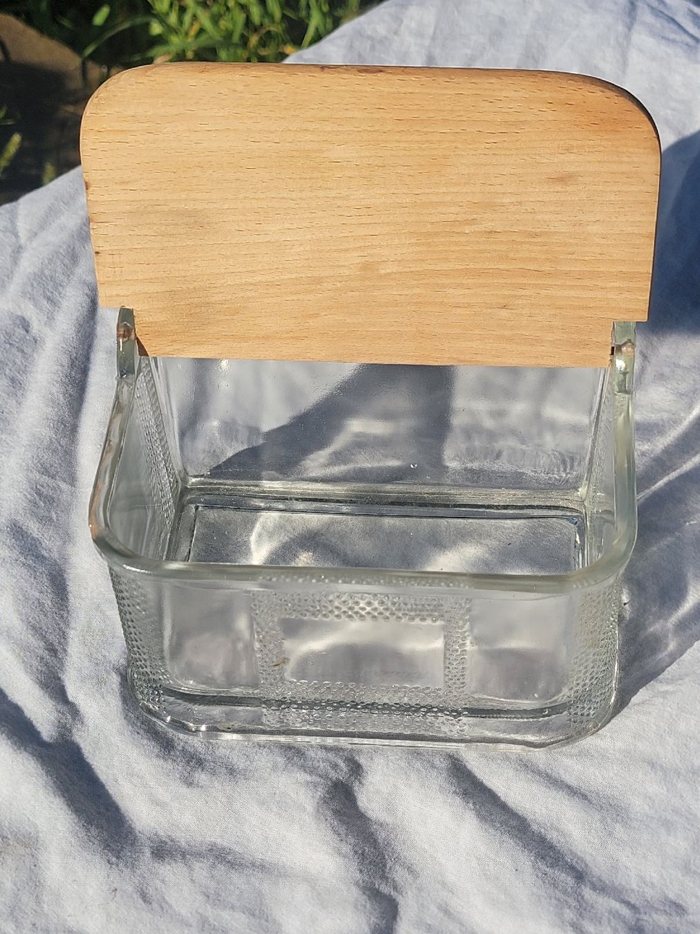 Gläser: Glasbehälter mit Deckel, Salzmeste – Gebraucht aus Sils im Domleschg von platin01 1