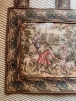Vintage tapestry hunting scene