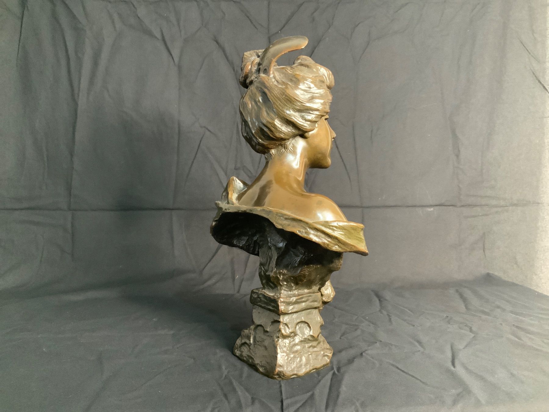Sculture & Statue: Büste Bronze Villanis / Bronze buste 42cm 7kg – Usato da La Heutte venduto da Mikeller74 6
