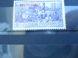 Alte Marke Italien, Überdruck Castelrosse *