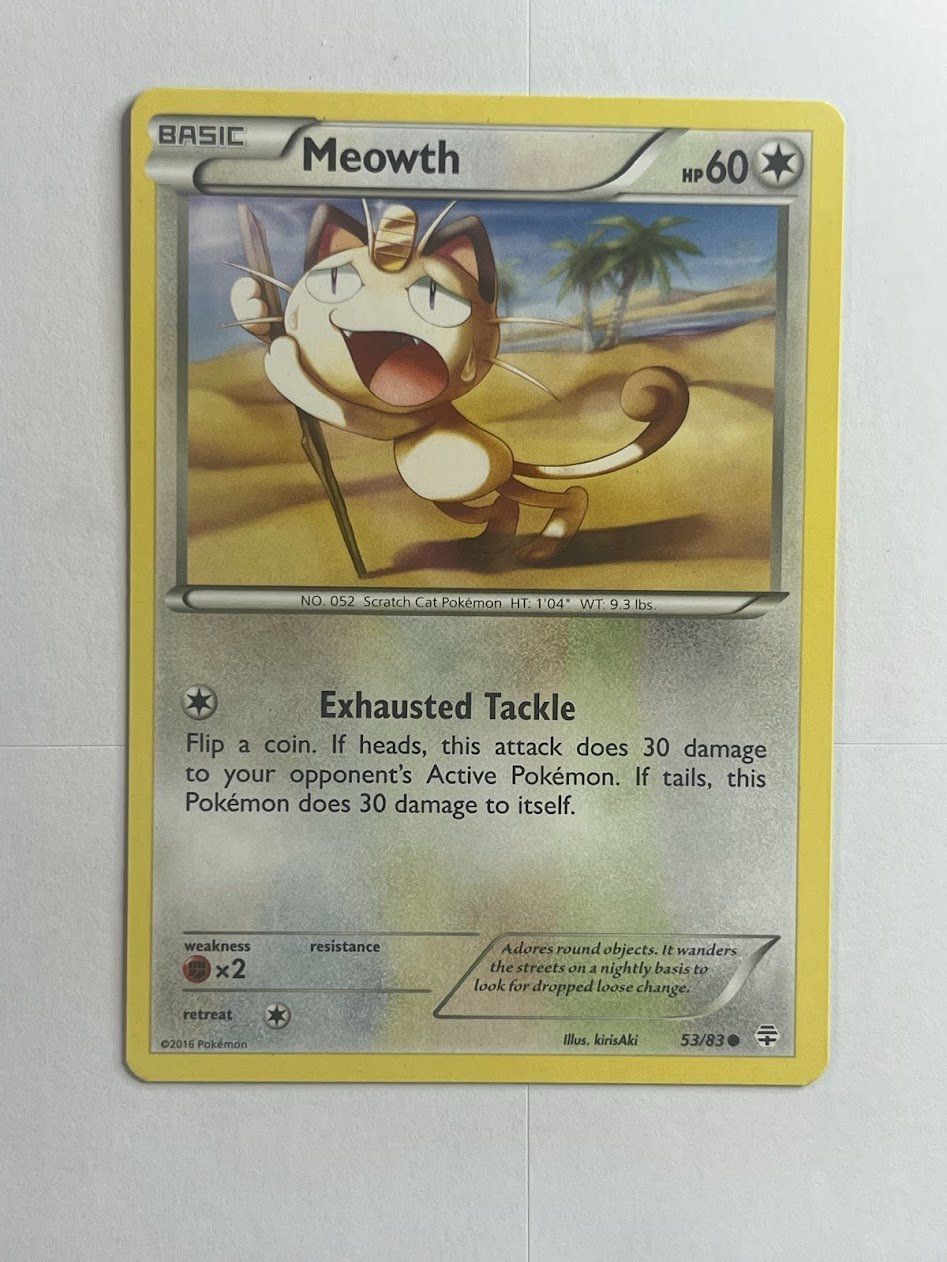 Pokémon Carte collezionabili: Pokemon Karte Meowth 53/83 – Usato da schaan venduto da Schokoloco