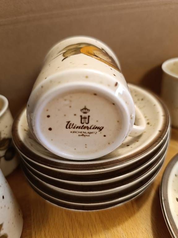 Set di piatti: Winterling Kirchenlamitz Bavaria Kaffee-Set, 15-teilig – Usato da Dielsdorf venduto da sanboss 3
